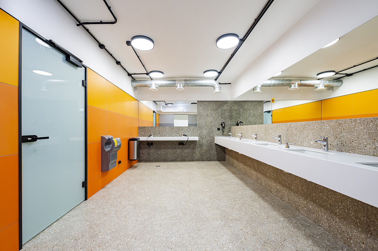 Двери из стекла в санузел