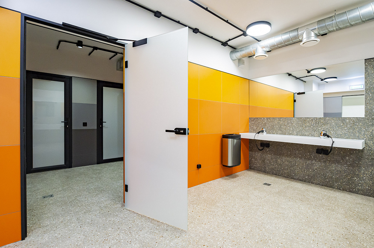 Двери из стекла в санузел